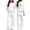 White, variant on ATOGUTA Teen Girls Clothes Size 5T-14 2 Piece Long Sleeve Hoodie Sweatshirt and Wide Leg Pants Fall Clothing Set Pink