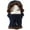 Navy, variant on Glisme Winter Hat Lined Womens Wool Hat Scarf And Set Warm Earmuffs And Scarf Set Versatile Accessories Black