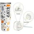 thumbnail image 3 of Funny Cat 30 Oz Tumbler Gift, Life Is Better With Cats Insulated Cup, Leak Proof Travel Mug Tumblers with Top Handle and Flip Straw, Cat Lover Gifts for Women Men (1 PC), 3 of 6