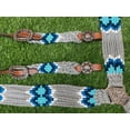 thumbnail image 4 of Showman Gray & Blue Corded Single Ear Headstall & Breast Collar Set, 4 of 4