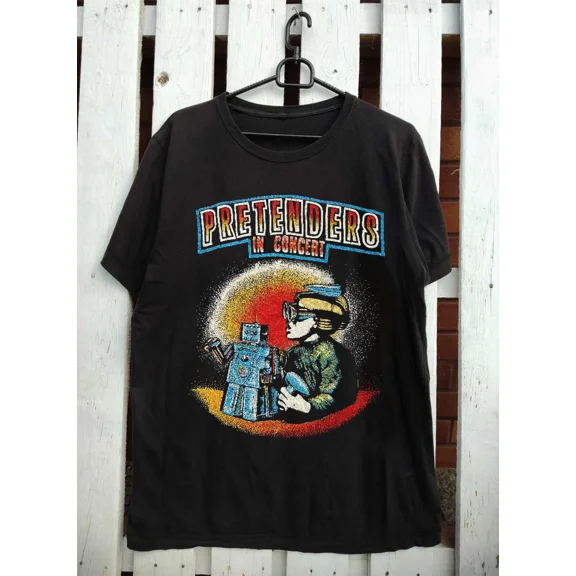 Vintage 80s The Pretenders T Shirt 1980 Debut Tour Black All Size Shirt OB38