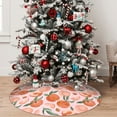 thumbnail image 5 of Yiaed Painting Peach Print Christmas Tree Skirt , Tree SkirtsTree Mat for Christmas Winter Holiday Indoor Decorations-36", 5 of 7