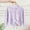 Purple, variant on Girls Long Sleeve Knitted Cardigan Kids Fall Trendy Flower Print Round Neck Soft Comfortable Breathable Knit Hollow-Out Cropped Sweater Tops Purple 11-12 Years