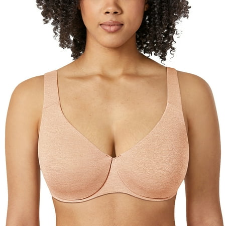 

DELIMIRA Women s Plus Size Bras Minimizer Seamless Underwire Unlined Cup