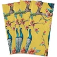 thumbnail image 6 of Beautiful Peacock Kitchen Dish Towels Set of 6 Absorbent Hand Towels, Lint-Free 18"x28" Blossom Branch Fast Drying Hanging Dishcloths for Cooking Baking Home Clean, 6 of 7