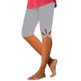 thumbnail image 2 of Hontri Capri Pants for Women Grey Womens Capri Pants, 2 of 5