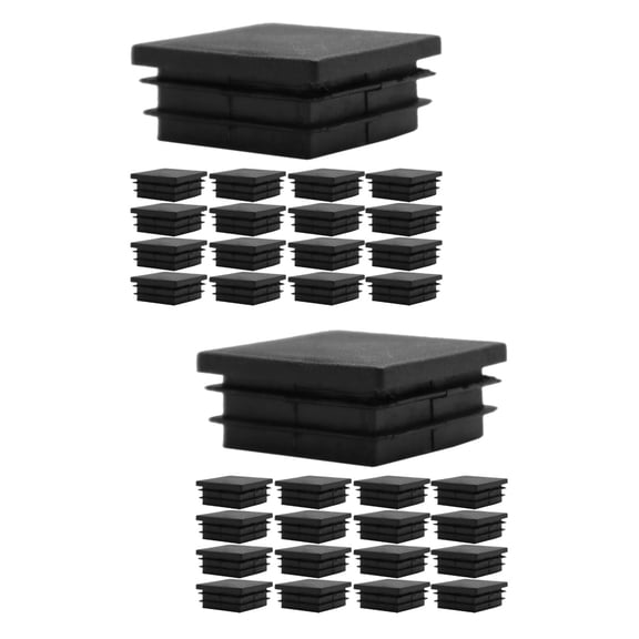 Raindrops 40 pcs Square Plastic Hole Plugs Furniture Inserts Hole End Caps For Tubing Fences