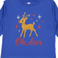 thumbnail image 4 of Inktastic Oh Deer Christmas Reindeer Boys or Girls Long Sleeve Toddler T-Shirt, 4 of 5
