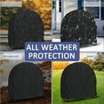 thumbnail image 3 of Firewood Circular Rack Cover Dustproof Weather-Resistant Protection Shield Waterproof Storage Holder Home Garden Yards Type1, 3 of 7
