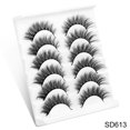 thumbnail image 1 of 3/8/10 pares de pestañas de visón de imitación 6D, pestañas postizas largas gruesas naturales de 10-15mm, pestañas postizas dramáticas, maquillaje de ojos, extensión de belleza Tan Jianjun unisex, 1 of 2