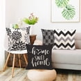 thumbnail image 5 of Geometric Black Pillow Covers 18x18 Set of 4,Decorative Couch Throw Pillow Cover for Sofa Bedroom,Linen Farmhouse Cushion Case Outdoor Home Decoration(Black), 5 of 6