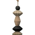 thumbnail image 2 of Foreside Home & Garden Wood Bead Hanging Decorative Tassel Accent, Natural, 2 of 7