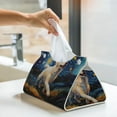 thumbnail image 6 of Honeii Vintage Starry Sky Labrador for Tissue Box Cover/Holder - Covers Rectangular Shaped Boxes with a Contemporary Finish - Designed with Modern PVC Leather, 6 of 7