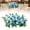 C, variant on Orange and Red Artificial Rose Cemetery Saddle Flowers, Fall Grave Memorial Arrangement, Weatherproof Saddle Flowers for Cemetery Outdoor Decorations
