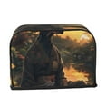 thumbnail image 2 of Kdxio Sunset Meditating Doberman Print Toaster Cover Bread Machine Cover Fits for Most Standard 2 Slice Toasters,Keep Toaster Free From Dust And Fingerprint Oven Dustproof Cover, 2 of 7