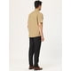 thumbnail image 5 of Camisa cargo para hombre, manga corta, ajuste regular, con botones, camisas de safari con bolsillos Caqui S, 5 of 6