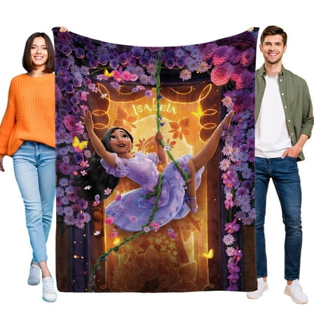YOUYONGZHI Isabella Encanto-Anti-Pilling Flannel Blanket Soft Lightweight Plush Fuzzy Cozy Luxury Blanket for Home and Kitchen Use – Perfect for Kids and Adults 40"x60"