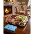 thumbnail image 3 of Charcuterie Board Black Portable Cheese Tray with Lid & Ice Pack, 3 of 7