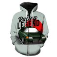 thumbnail image 1 of Sudadera con capucha y cremallera para hombre, diseño de arte escénico, manga larga, gran tamaño, con estampado 3D, estilo hip hop, moda Harajuku, primavera y otoño., 1 of 6