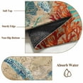 thumbnail image 2 of Brown Sea Turtle Coastal Bathroom Rug Washable 2x3 Entryway Rug Non Slip Nautical Coral Ocean Vintage Front Door Mat Low Pile Indoor Doormat Throw Floor Carpet for Kitchen Bedroom Entrance, 2 of 8