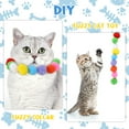 thumbnail image 5 of Qweryboo Interactive 100-Piece Cat Toy Ball Set with Launcher & Pinballs, Yellow, 5 of 7