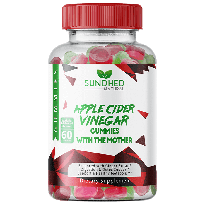 Sundhed Natural Apple Cider Vinegar Gummies Detox Cleanse, Appetite