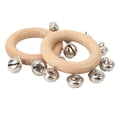 thumbnail image 3 of Handbell Musical Instrument, 2 Pcs Multi Purpose Bell Rattle  for Gathering, 3 of 7