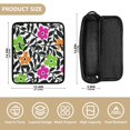 thumbnail image 6 of Hair Tools Storage with Heat Resistant Mat- Black and White Pattern Printed Curling Iron Travel Bag/Flat Iron Case for Women, 6 of 8