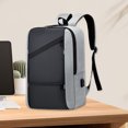 thumbnail image 2 of Beautynvta Laptop Backpack for Men, Waterproof Anti-Theft USB Charging Business Bag for Commuting, Travel & Outdoor, Gray, 2 of 8