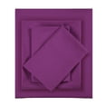 thumbnail image 4 of Comfort Classics Solid Microfiber Ultra Soft Wrinkle Free Sheet Set, Purple, Full, 4 of 6