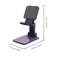 thumbnail image 3 of Fokuz Desktop Phone Holder Heavy Duty Foldable Aluminum Phone Holder With Rotating Base Stable Slip Phone Holder Compatible With All Smartphones, 3 of 6