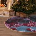 thumbnail image 5 of KLL Christmas Tree Skirt,Party Decorations Farmhouse for Christmas Decorations Holiday Party 36" -Gothic Red Skull Cemetery, 5 of 6
