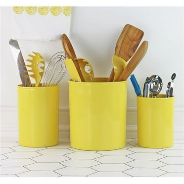Reston Lloyd, Ltd. 00021 3pc Plastic Utensil Holders, Lemon