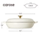 thumbnail image 2 of Cazuela Braiser CAROTE de Hierro Fundido Esmaltado Blanca 3.4QT, 2 of 6
