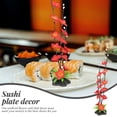 thumbnail image 6 of BESTYASH 2-Pack Red Sashimi Blossom Artificial Flowers for Sushi Plate Decoration and Elegant Table Display Accents, 6 of 8