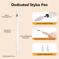 thumbnail image 3 of Refurbished SUPBS Stylus Pen for iPad 6th-11th Generation, High Precision 1.5mm Tip, Palm Rejection, Touch Switch, Fast Type-C Charging, White, 3 of 5