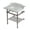 Marble White / Brushed Nickel, variant on Kingston Brass LMS3030MBSQB1 Pemberton 30" Carrara Marble Console Sink with Brass Legs and Shelf (8-Inch, 3-Hole), Carrara Marble White/Polished Chrome