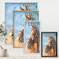 thumbnail image 4 of Designart 'Close Up Portrait of A Brown Horse' Farmhouse Framed Canvas Wall Art Print, 4 of 5