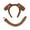 Coffee ears and tail, variant on SDFGTstore Dog Costume Set Includes Headband Tail Nose Bowtie Skirt for Kid Dog Role Play Costume Set with Headband Tail Bowtie Nose Skirt