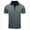 Dark Gray, variant on ZCFZJW Men's Zipper Polo Shirt Lightweight Casual Summer Solid Color Short Sleeve Polo T Shirt Classic Fit Business Collared T-Shirts Tops Black S