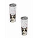 thumbnail image 1 of Duo de termos de 590 ml diseño ilustrado de gato, 1 of 6