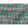 thumbnail image 4 of oneOone Viscose Jersey Fabric Leaves & Floral Block Decor Fabric Printed BTY 60 Inch Wide, 4 of 5