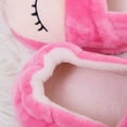 thumbnail image 5 of JAJAHO Girls Toddler Slippers House Shoes For Little Kids Cute With Bunny Design Plush Indoor Slippers Non- Sole Closed Back Comfort Warm Shoes, 5 of 8