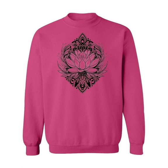 Lotus Flower Tattoo Impression. Sweatshirt Women -Image by Shutterstock, Female XX-Large
