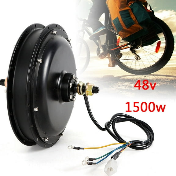 Ebike Hub Motor 1500W E-Bike Conversion Kit Hub Rear Wheel Motor 500RPM 48V