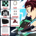 thumbnail image 1 of Tanjirou Kamado Cosplay Anime Demon Slayer Kimetsu No Yaiba Cosplay uniforme Haori Kimono peluca traje Halloween adulto Niño xuanjing unisex, 1 of 2