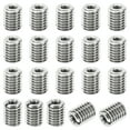 thumbnail image 1 of Unique Bargains Adaptateurs de Filetage Manchon Réducteur Écrou 20 Pcs M8x1.25 Mâle à M4x0.7 Femelle Écrou de Réparation 10mm, 1 of 7