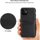 TENDLIN Compatible with iPhone 11 Case Wallet Design Premium Leather Case with 2 Card Holder Slots (Black) - image 2 of 5