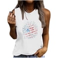 thumbnail image 2 of DailyTrove Women's Distressed American Flag Tank Top - Polyester Patriotic & Casual Wear, Edgy for July 4th Celebrations, 2 of 5