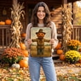 thumbnail image 6 of ZhyrZng Vintage Primitive Halloween Metal Sign 20x30cm Rustic Tin Wall Decor, Whimsical Witch Ghost Pumpkin Scarecrow Pattern, Indoor Outdoor Garden Porch Door Hanging Holiday Decor, 6 of 7